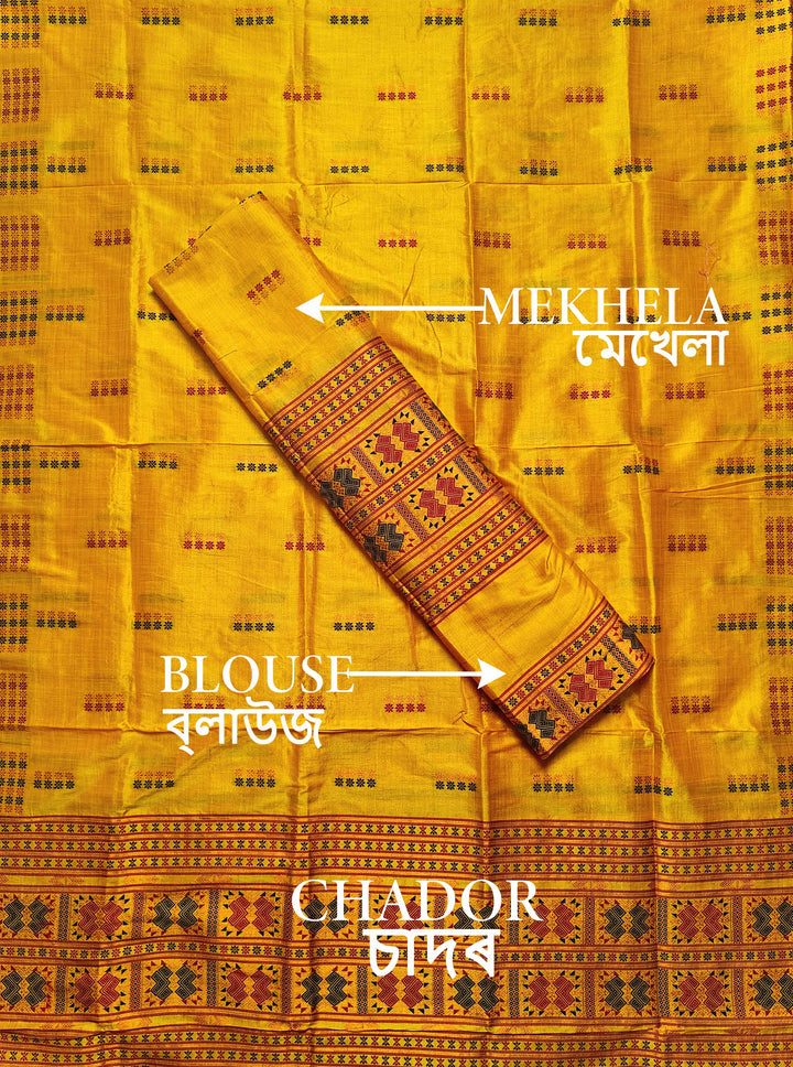 Premium Bhagalpuri Art Toss* Mekhela Sador