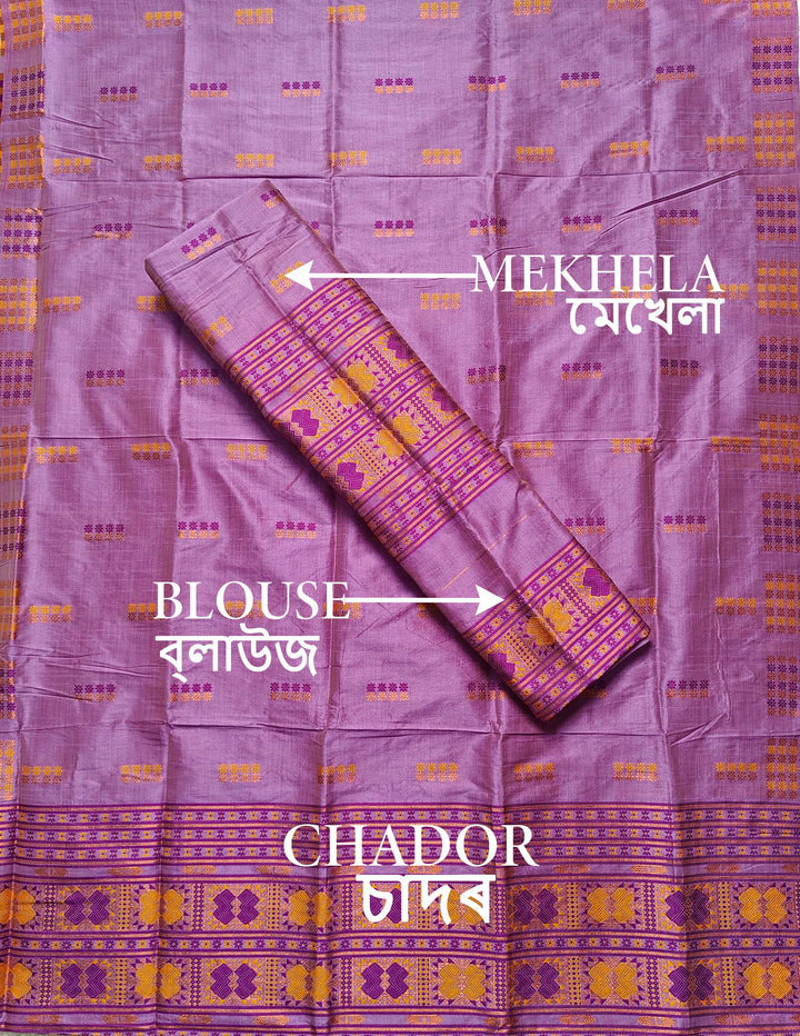 Premium Bhagalpuri Art Toss* Mekhela Sador