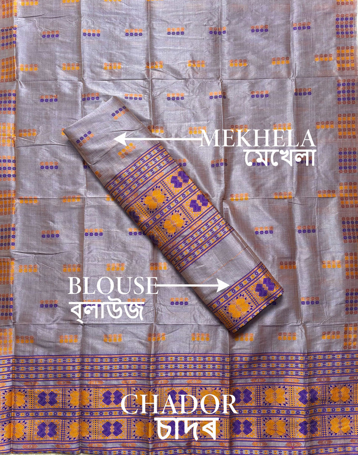 Premium Bhagalpuri Art Toss* Mekhela Sador