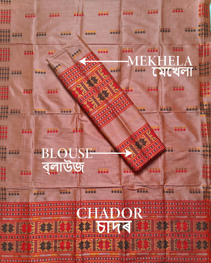 Premium Bhagalpuri Art Toss* Mekhela Sador