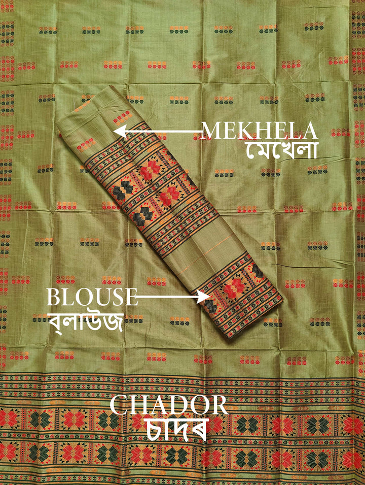 Premium Bhagalpuri Art Toss* Mekhela Sador