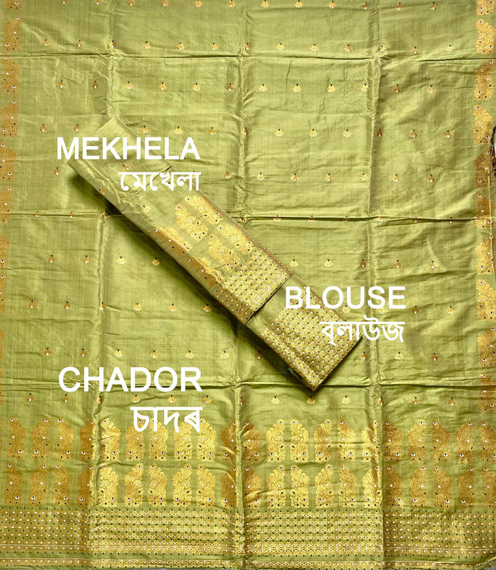 Premium Bhagalpuri Art Toss* Mekhela Sador