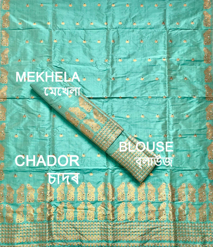 Premium Bhagalpuri Art Toss* Mekhela Sador