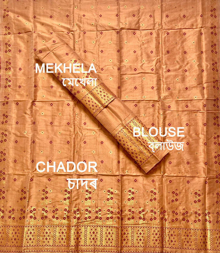 Premium Bhagalpuri Art Toss* Mekhela Sador