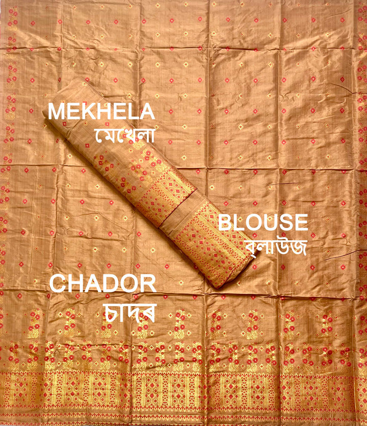 Premium Bhagalpuri Art Toss* Mekhela Sador