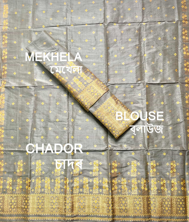 Premium Bhagalpuri Art Toss* Mekhela Sador