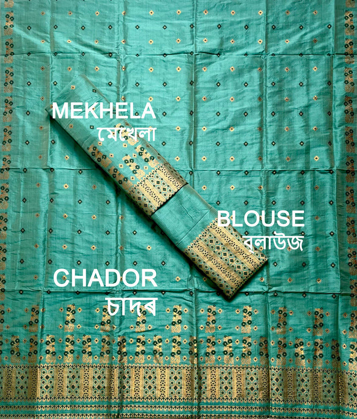 Premium Bhagalpuri Art Toss* Mekhela Sador