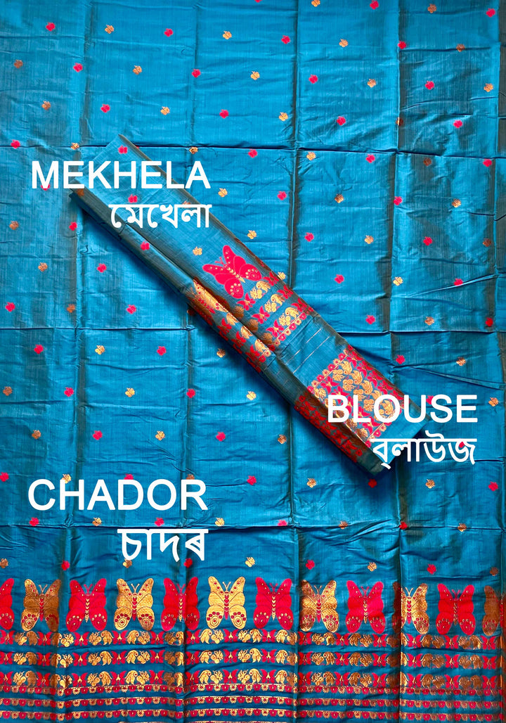 Premium Bhagalpuri Art Toss* Mekhela Sador