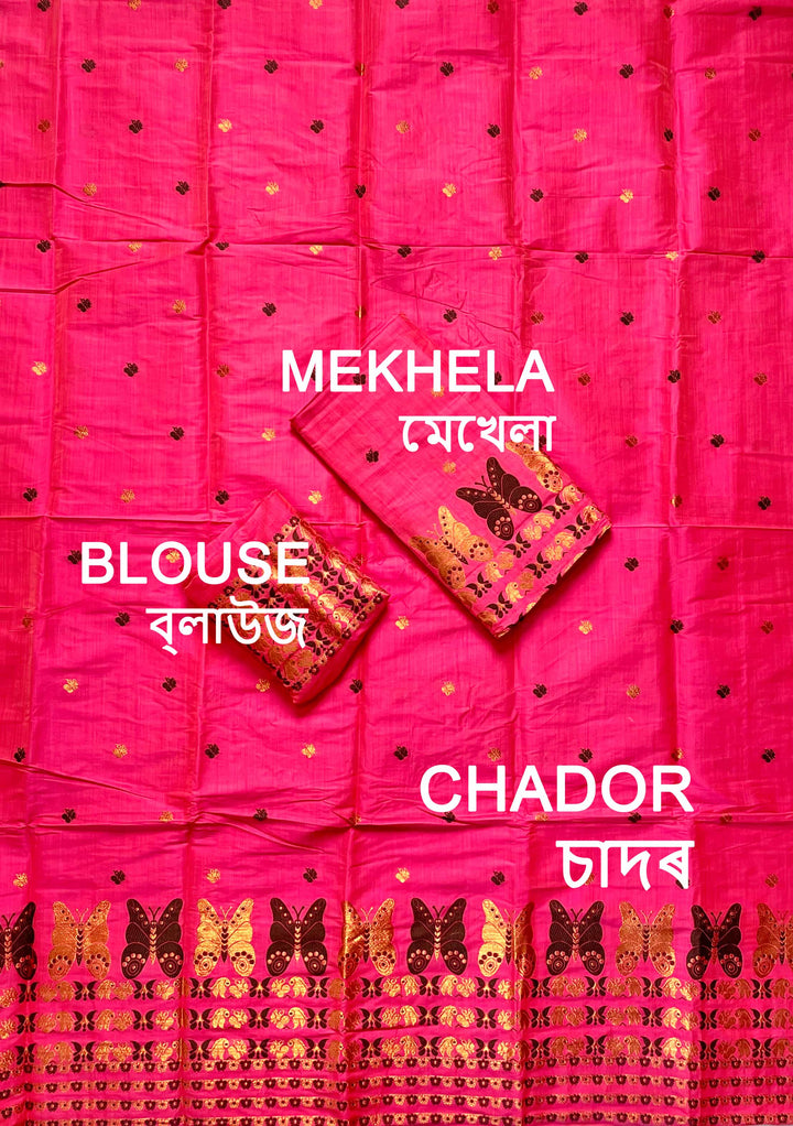 Premium Bhagalpuri Art Toss* Mekhela Sador