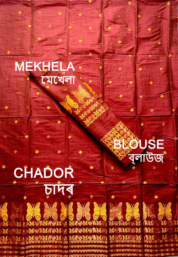 Premium Bhagalpuri Art Toss* Mekhela Sador