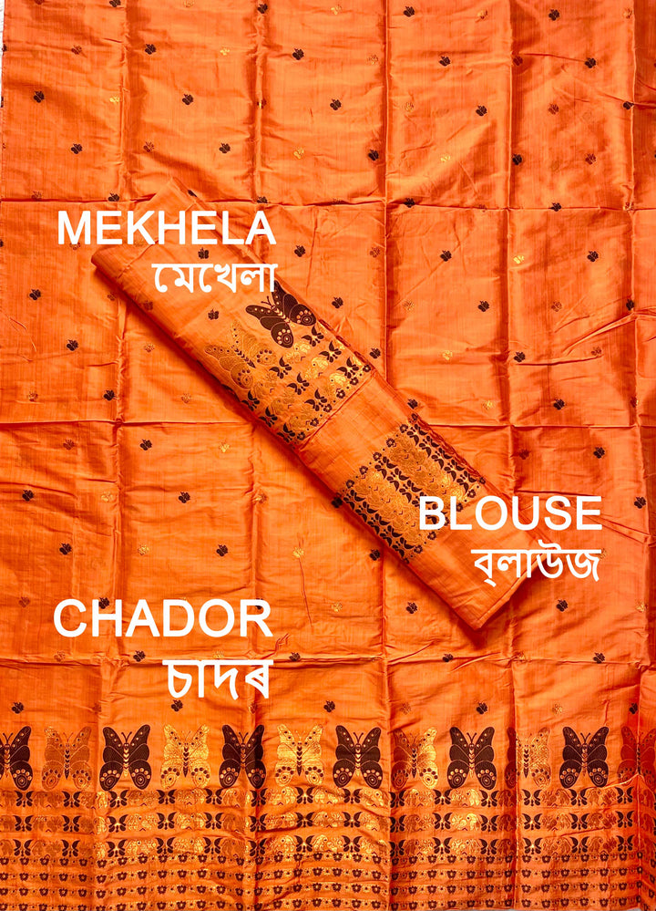 Premium Bhagalpuri Art Toss* Mekhela Sador