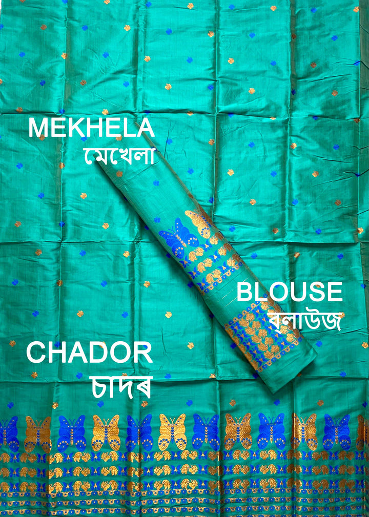 Premium Bhagalpuri Art Toss* Mekhela Sador