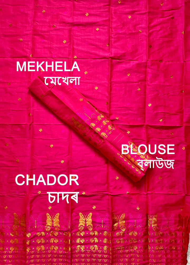 Premium Bhagalpuri Art Toss* Mekhela Sador