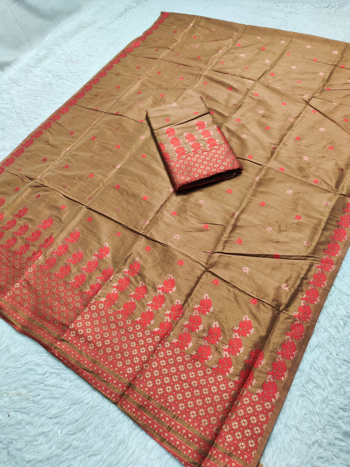 Premium Bhagalpuri Art Toss* Mekhela Sador