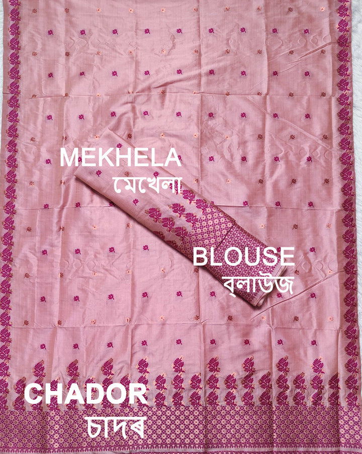 Premium Bhagalpuri Art Toss* Mekhela Sador