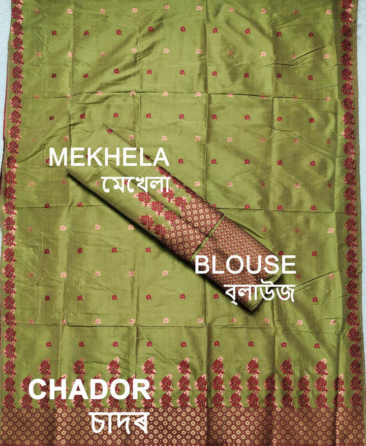 Premium Bhagalpuri Art Toss* Mekhela Sador