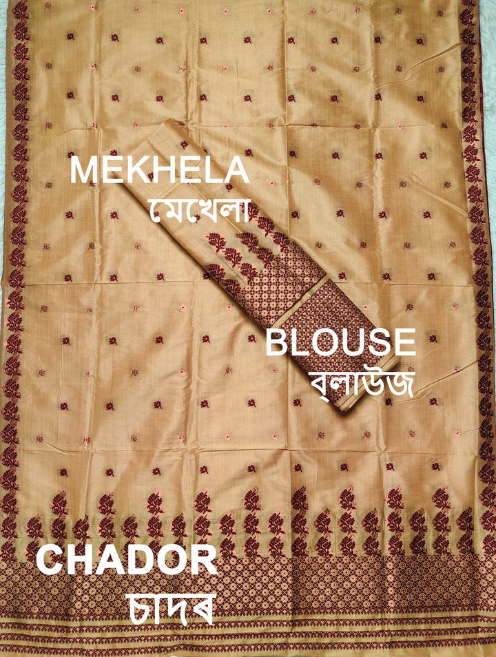 Premium Bhagalpuri Art Toss* Mekhela Sador