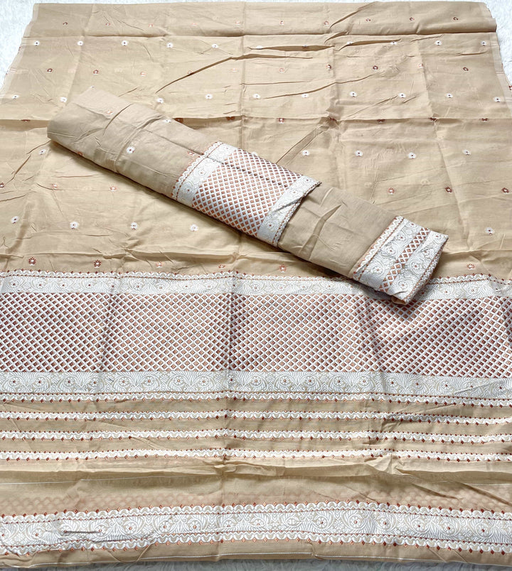 Dhaga-Work AC Cotton* Mekhela Sador