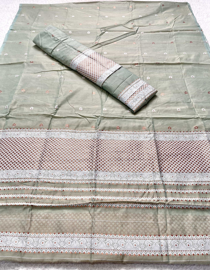 Dhaga-Work AC Cotton* Mekhela Sador