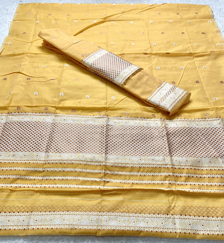 Dhaga-Work AC Cotton* Mekhela Sador