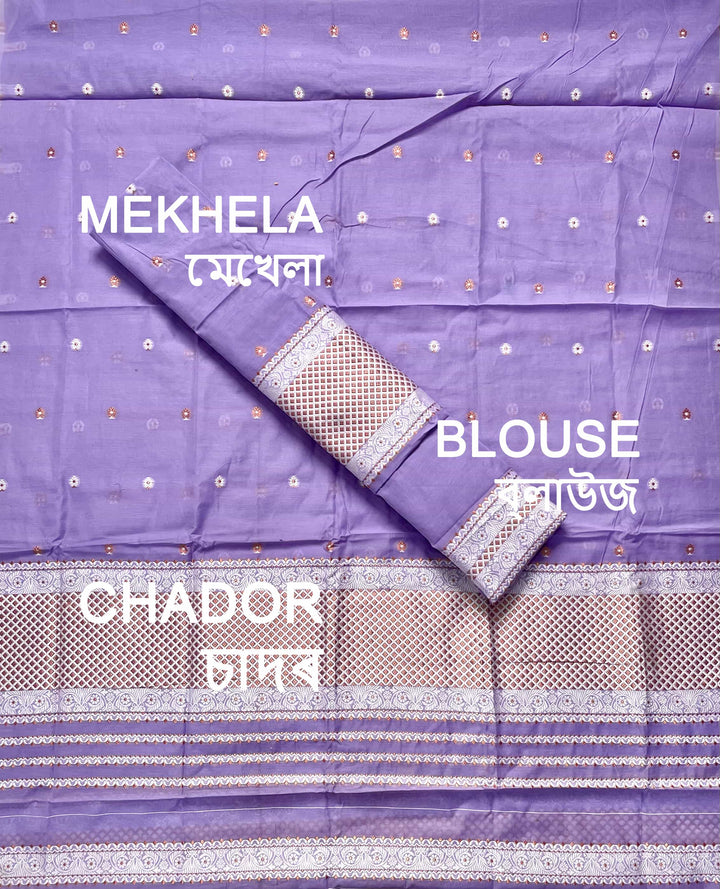 Dhaga-Work AC Cotton* Mekhela Sador