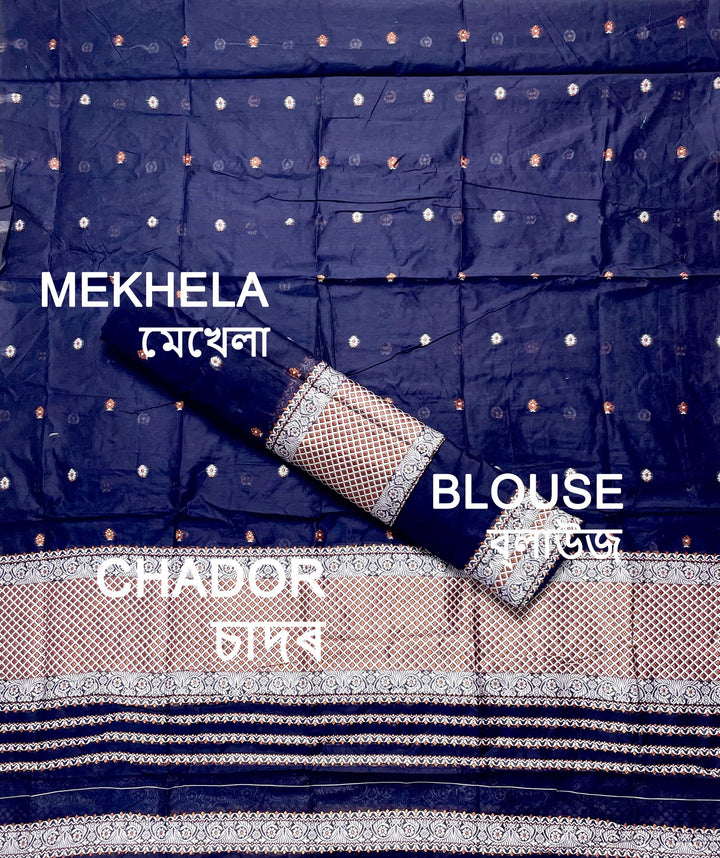 Dhaga-Work AC Cotton* Mekhela Sador