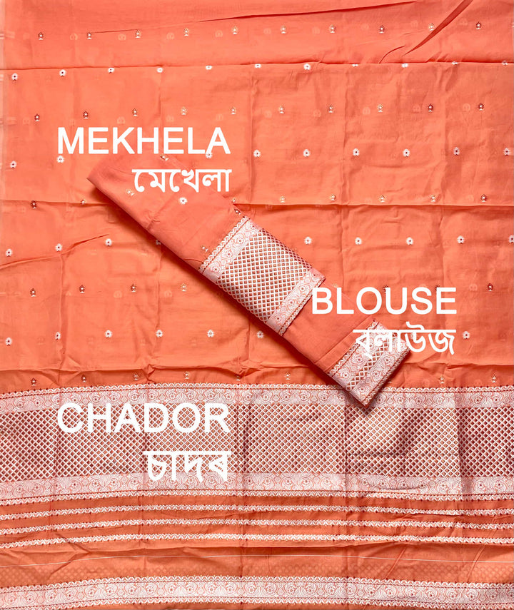 Dhaga-Work AC Cotton* Mekhela Sador