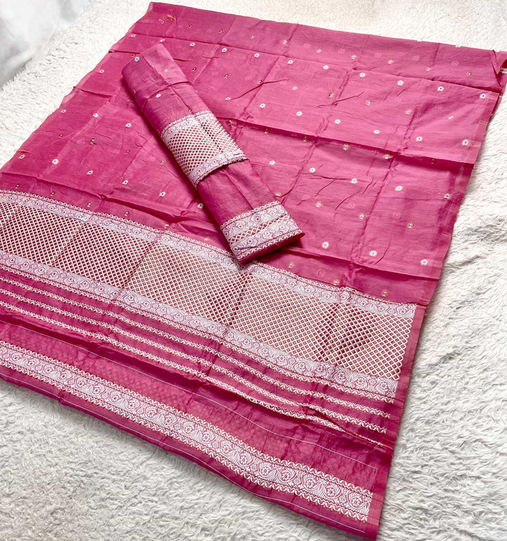 Dhaga-Work AC Cotton* Mekhela Sador