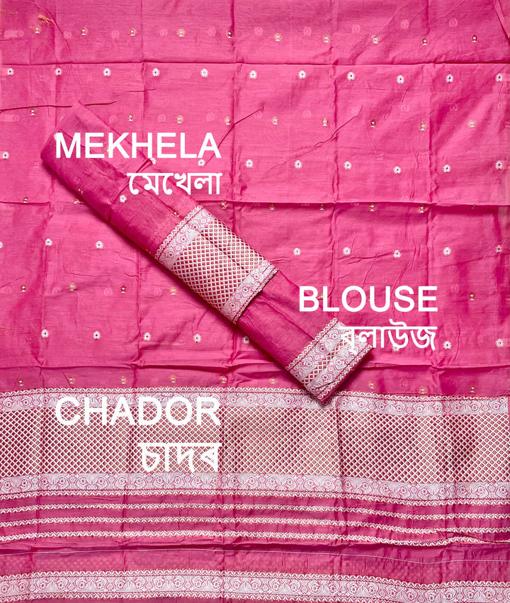 Dhaga-Work AC Cotton* Mekhela Sador