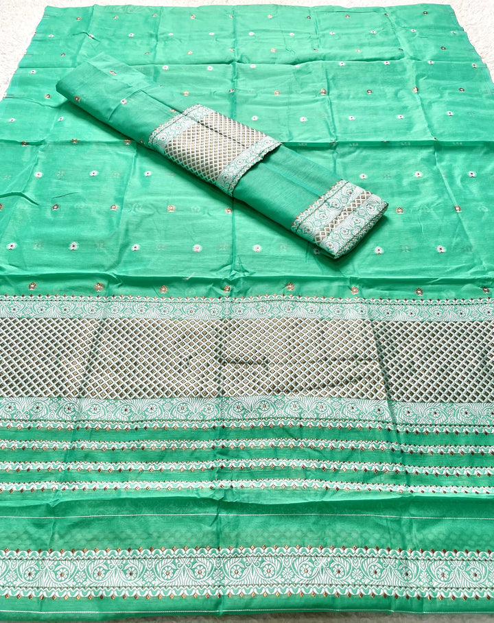 Dhaga-Work AC Cotton* Mekhela Sador