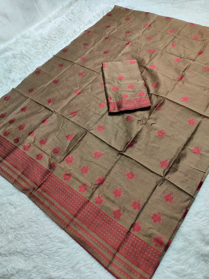 Dhaga-Work AC Cotton* Mekhela Sador