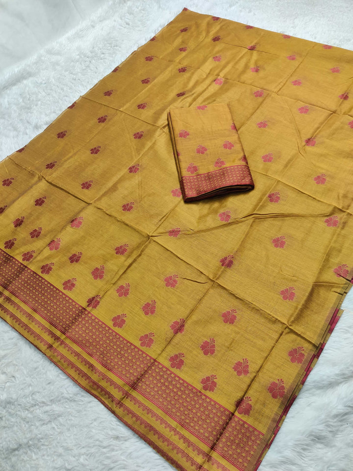 Dhaga-Work AC Cotton* Mekhela Sador