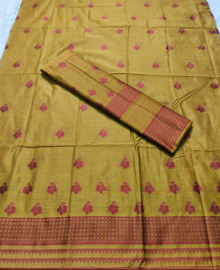 Dhaga-Work AC Cotton* Mekhela Sador