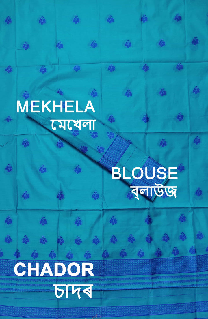 Dhaga-Work AC Cotton* Mekhela Sador