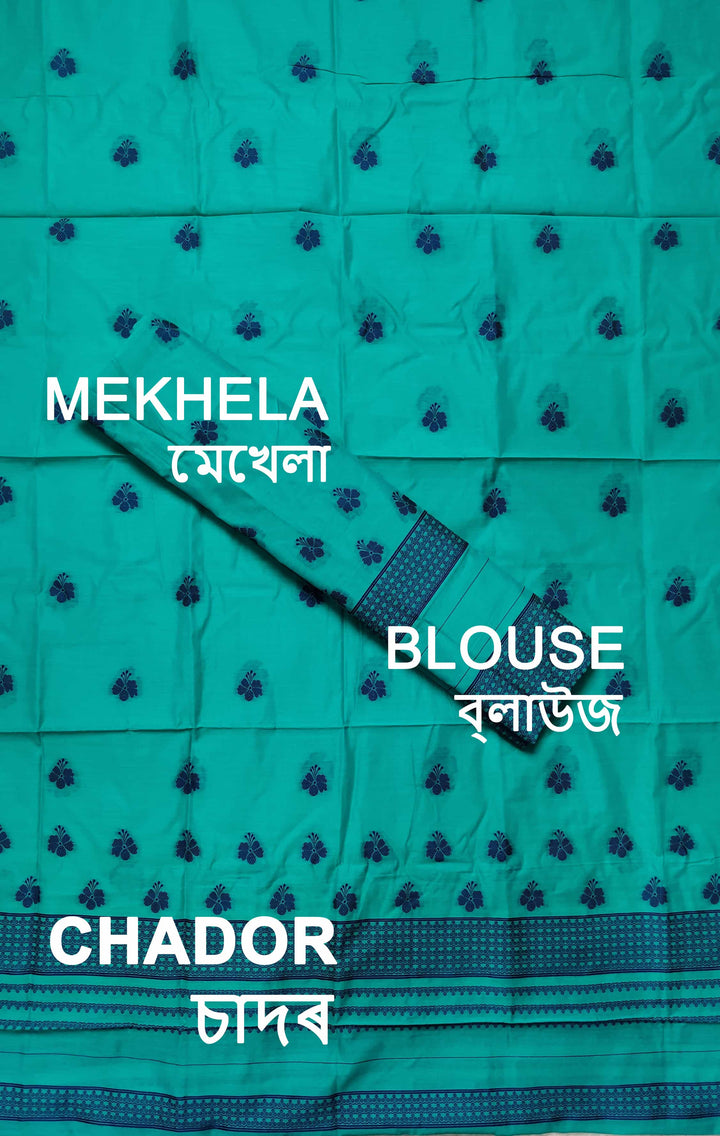 Dhaga-Work AC Cotton* Mekhela Sador