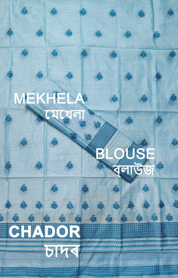 Dhaga-Work AC Cotton* Mekhela Sador