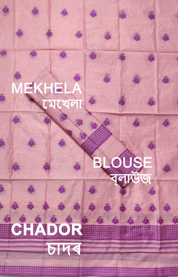 Dhaga-Work AC Cotton* Mekhela Sador