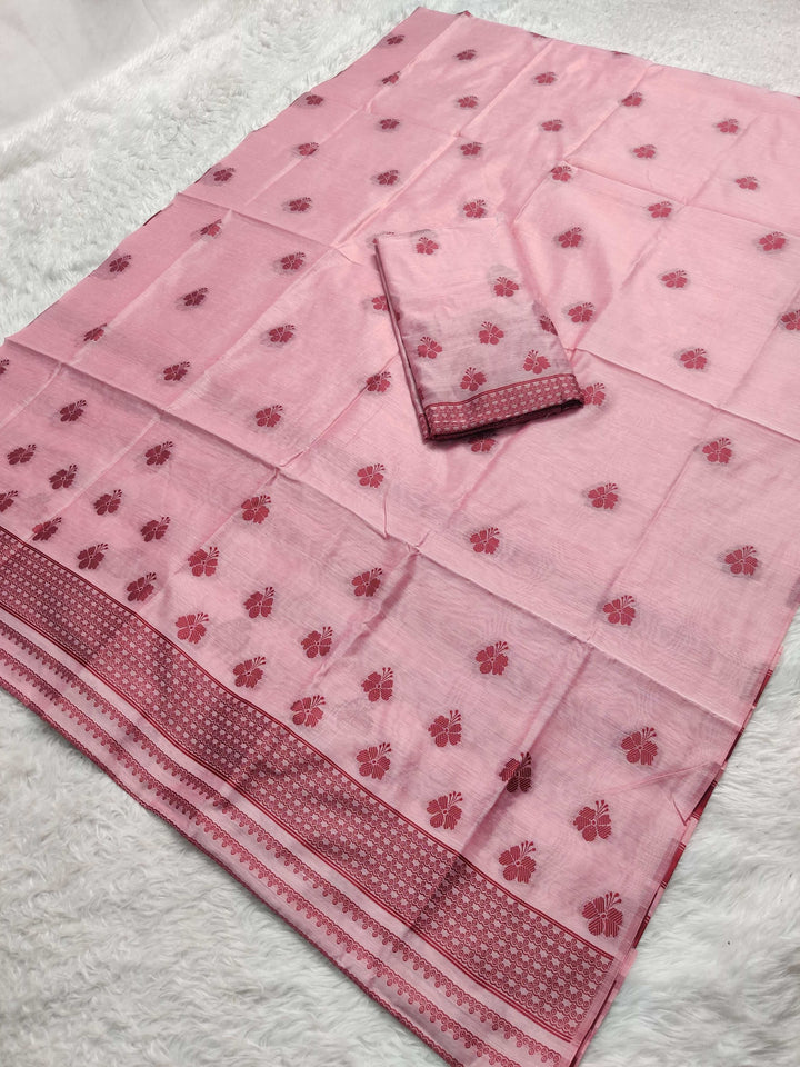 Dhaga-Work AC Cotton* Mekhela Sador