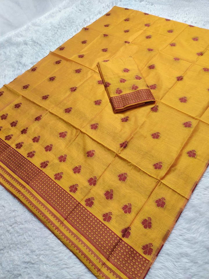 Dhaga-Work AC Cotton* Mekhela Sador