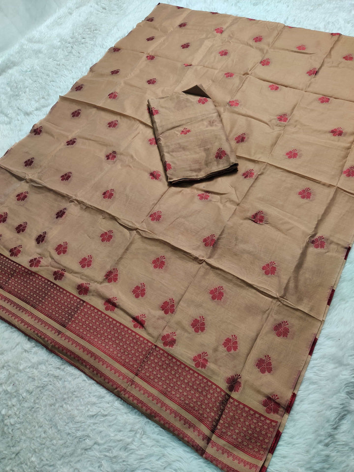 Dhaga-Work AC Cotton* Mekhela Sador