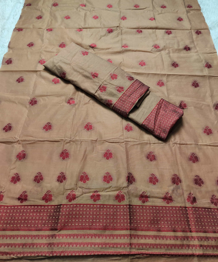 Dhaga-Work AC Cotton* Mekhela Sador