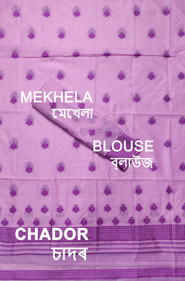 Dhaga-Work AC Cotton* Mekhela Sador