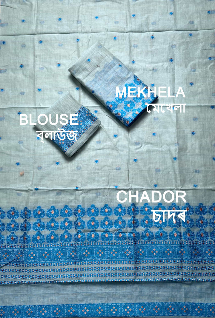 Dhaga Weaving Work Premium Cotton* Mekhela Sador