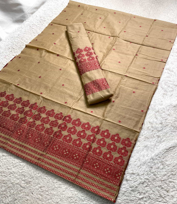 Dhaga Weaving Work Premium Cotton* Mekhela Sador