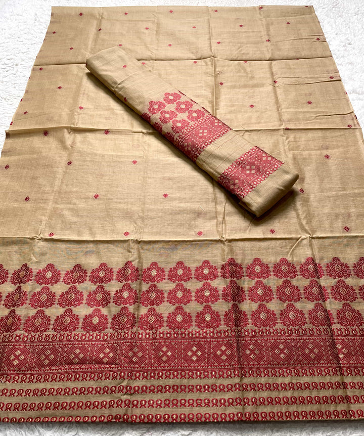 Dhaga Weaving Work Premium Cotton* Mekhela Sador