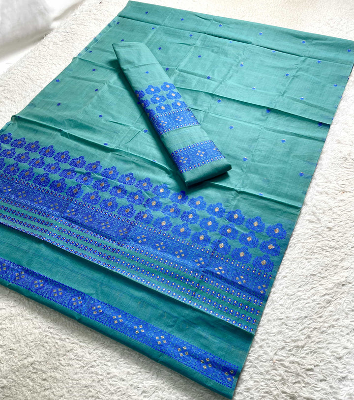 Dhaga Weaving Work Premium Cotton* Mekhela Sador