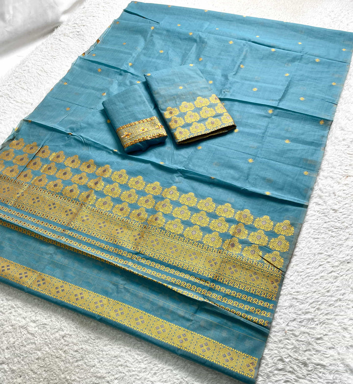 Dhaga Weaving Work Premium Cotton* Mekhela Sador