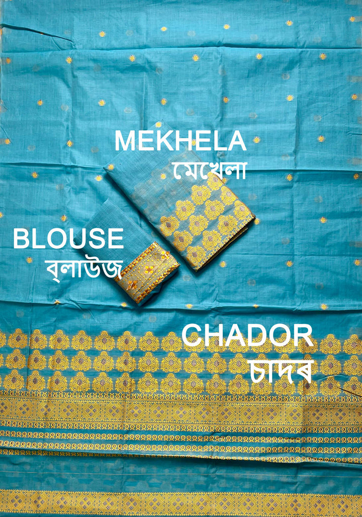 Dhaga Weaving Work Premium Cotton* Mekhela Sador