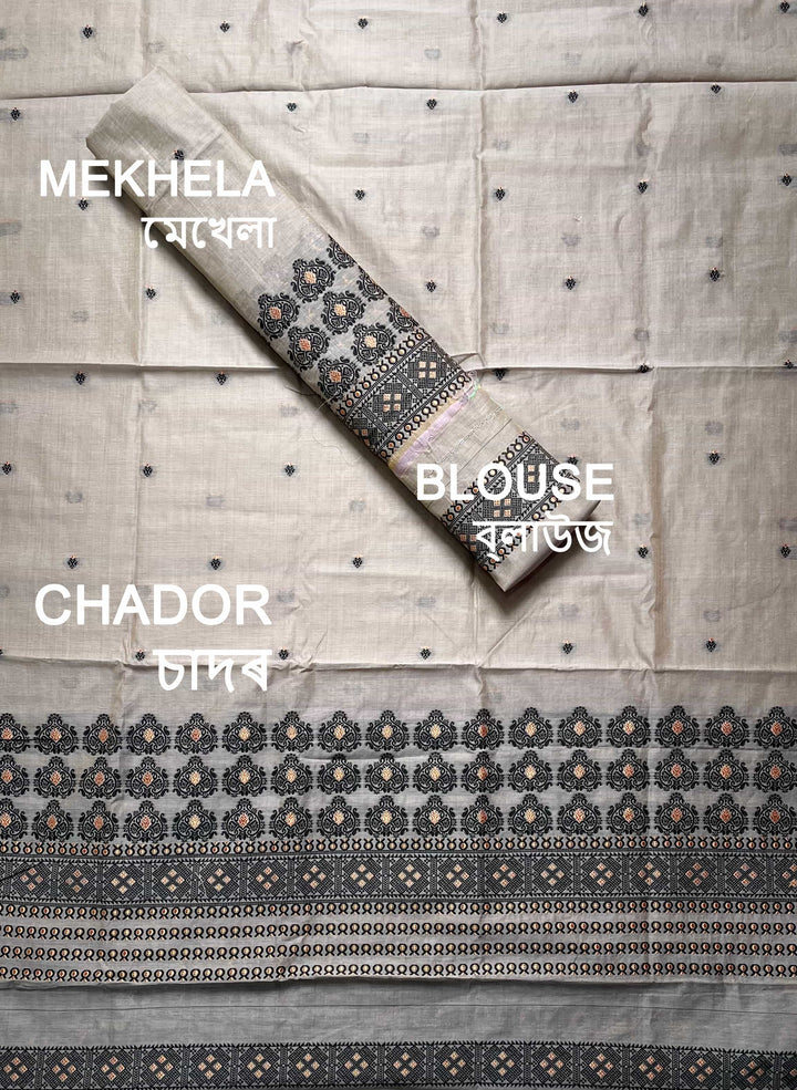 Dhaga Weaving Work Premium Cotton* Mekhela Sador