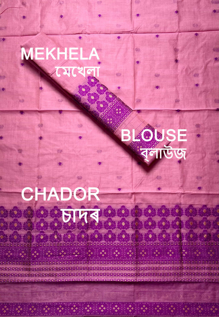 Dhaga Weaving Work Premium Cotton* Mekhela Sador